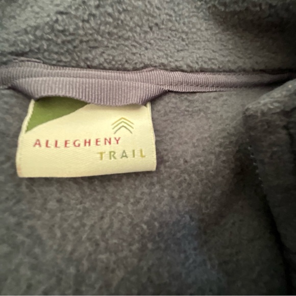 Allegheny Trail Women’s Fleece Vest Large Dark Gray Front Pockets - Picture 3 of 7